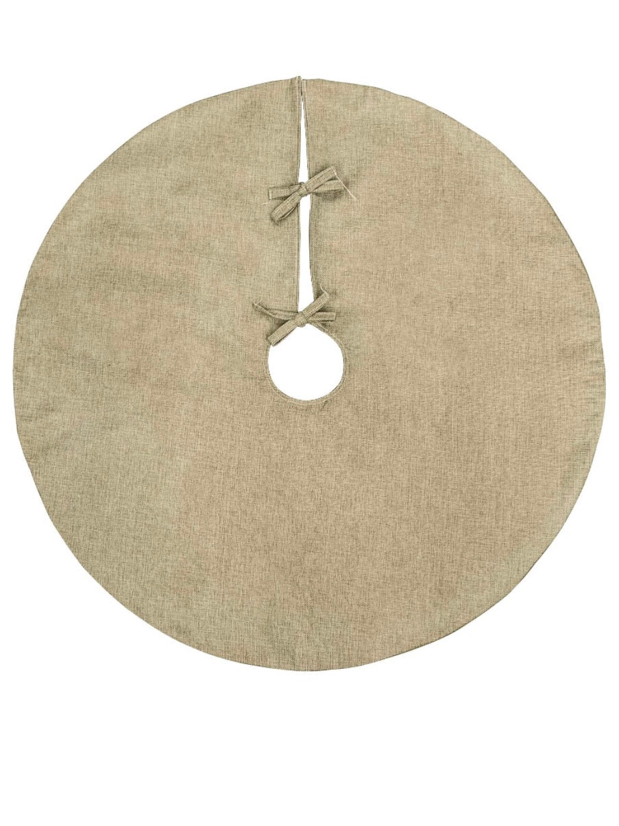 Beige Christmas tree skirt - Wapas