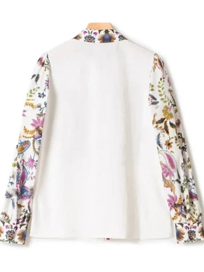 Beige floral shirt - Wapas