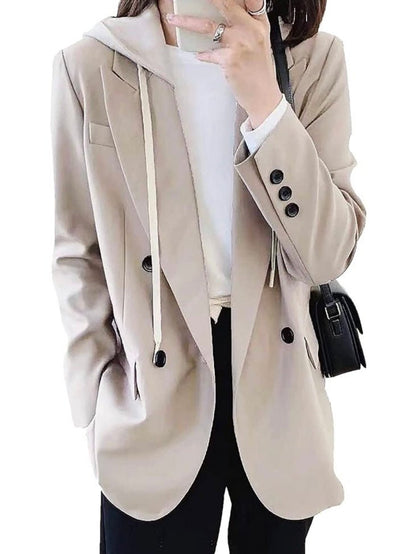 Beige hooded blazer - Wapas