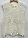 Beige sleeveless sweater pullover - Wapas