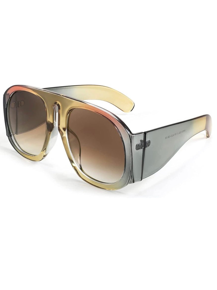 Big aviator retro sunglasses - Wapas