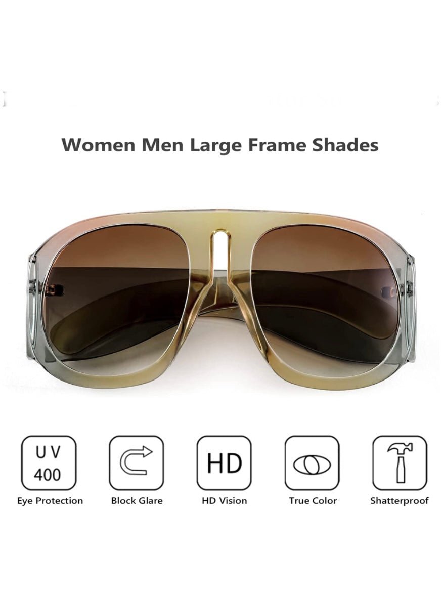 Big aviator retro sunglasses - Wapas