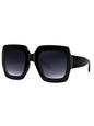 Big black retro square sunglasses - Wapas