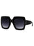 Big black retro square sunglasses - Wapas