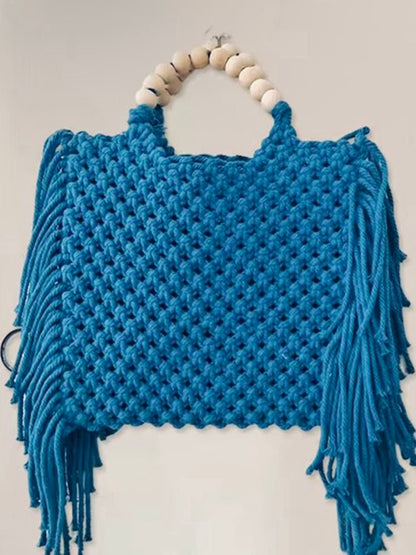 Big blue tassels bag - Wapas