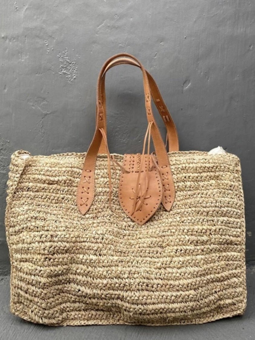 Big raffia beach bag - Wapas