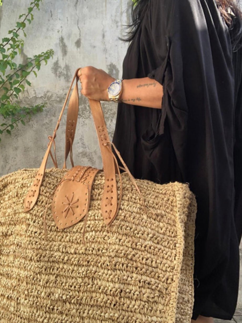 Big raffia beach bag - Wapas