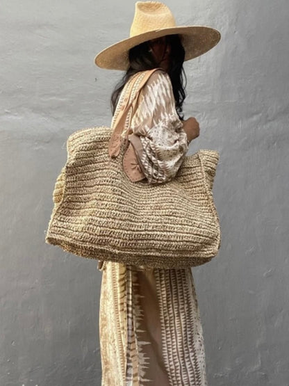 Big raffia beach bag - Wapas