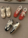 Black and white low sneakers shoes - Wapas