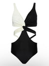 Black and white set of 2 swimsuit and coverup - Wapas
