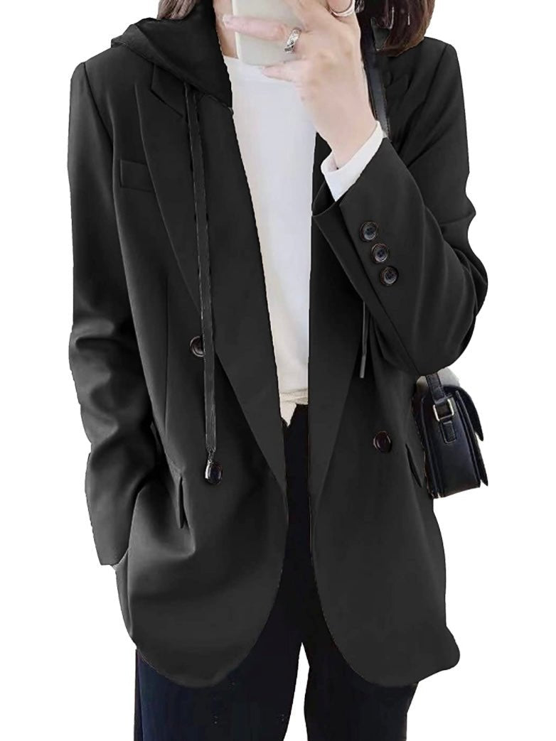 Black hooded blazer - Wapas