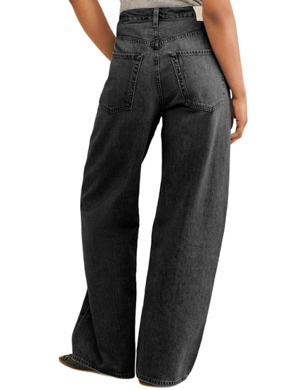 Black jeans tied pants - Wapas