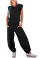 Black loose jumper overall - Wapas