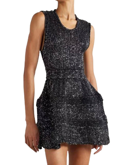 Black sequins mini dress - Wapas