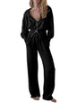 Black set of 2. Jacket and joggers pants - Wapas