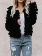 Black shaggy coat jacket - Wapas