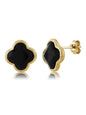 Black shamrock earrings - Wapas