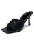 Black square front heel slides - Wapas