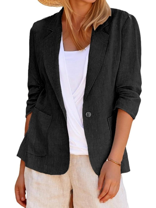 Black summer light blazer - Wapas