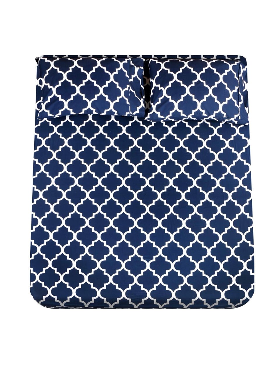 Blue and white print sheets set - Wapas