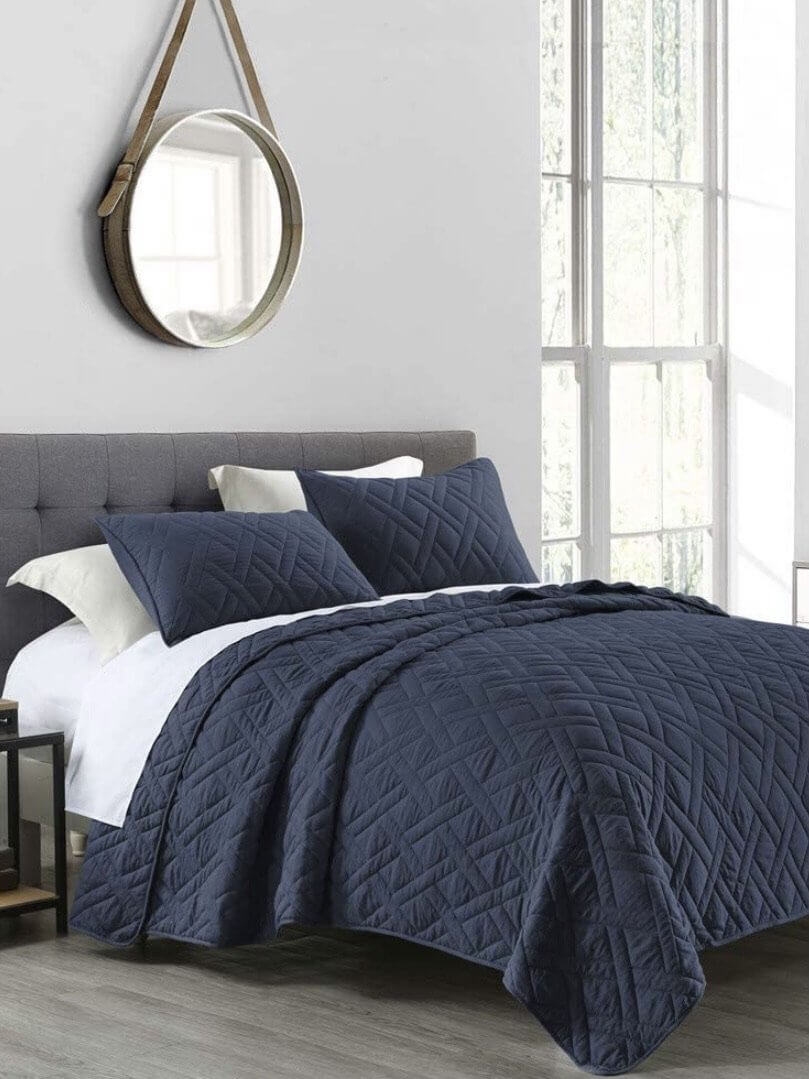 Blue diamonds comforter - Wapas