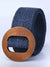 Blue round buckle boho belts - Wapas