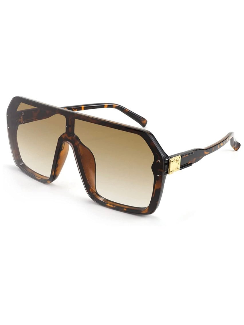 Brown pentagonal sunglasses - Wapas