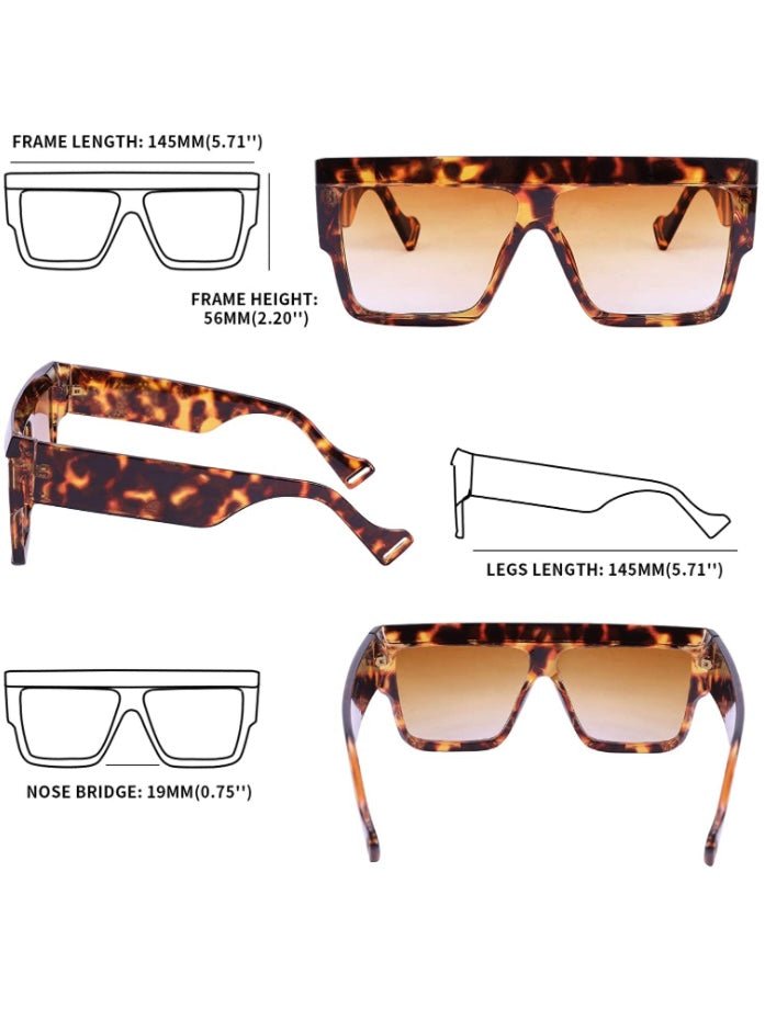 Brown square sunglasses - Wapas