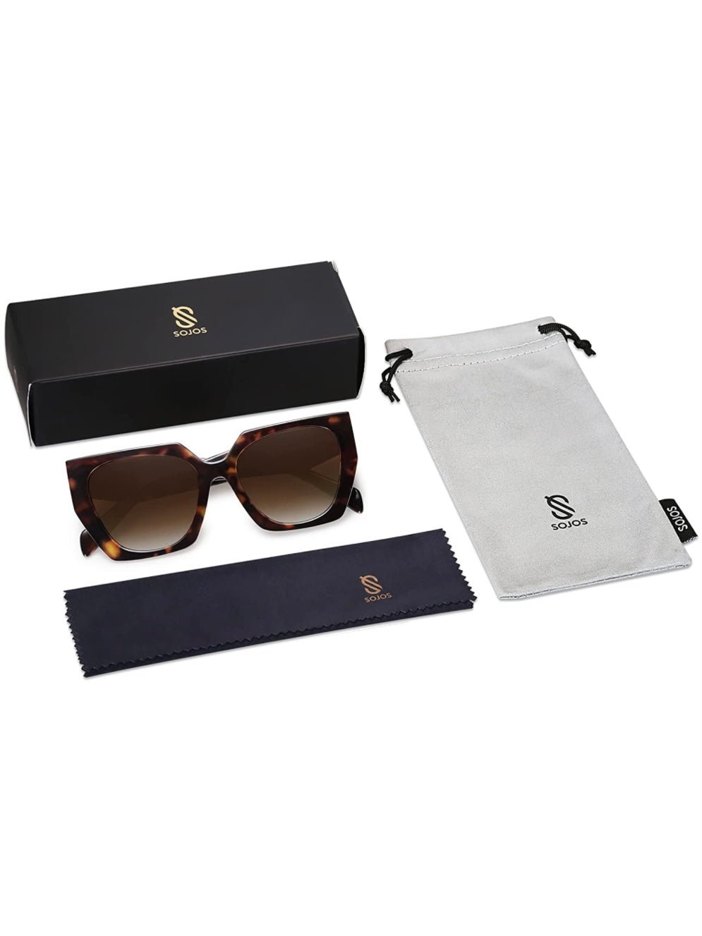 Brown tortuga big square sunglasses - Wapas