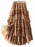 Camel layered maxi skirt - Wapas