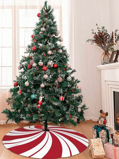 Candy print Christmas tree skirt - Wapas