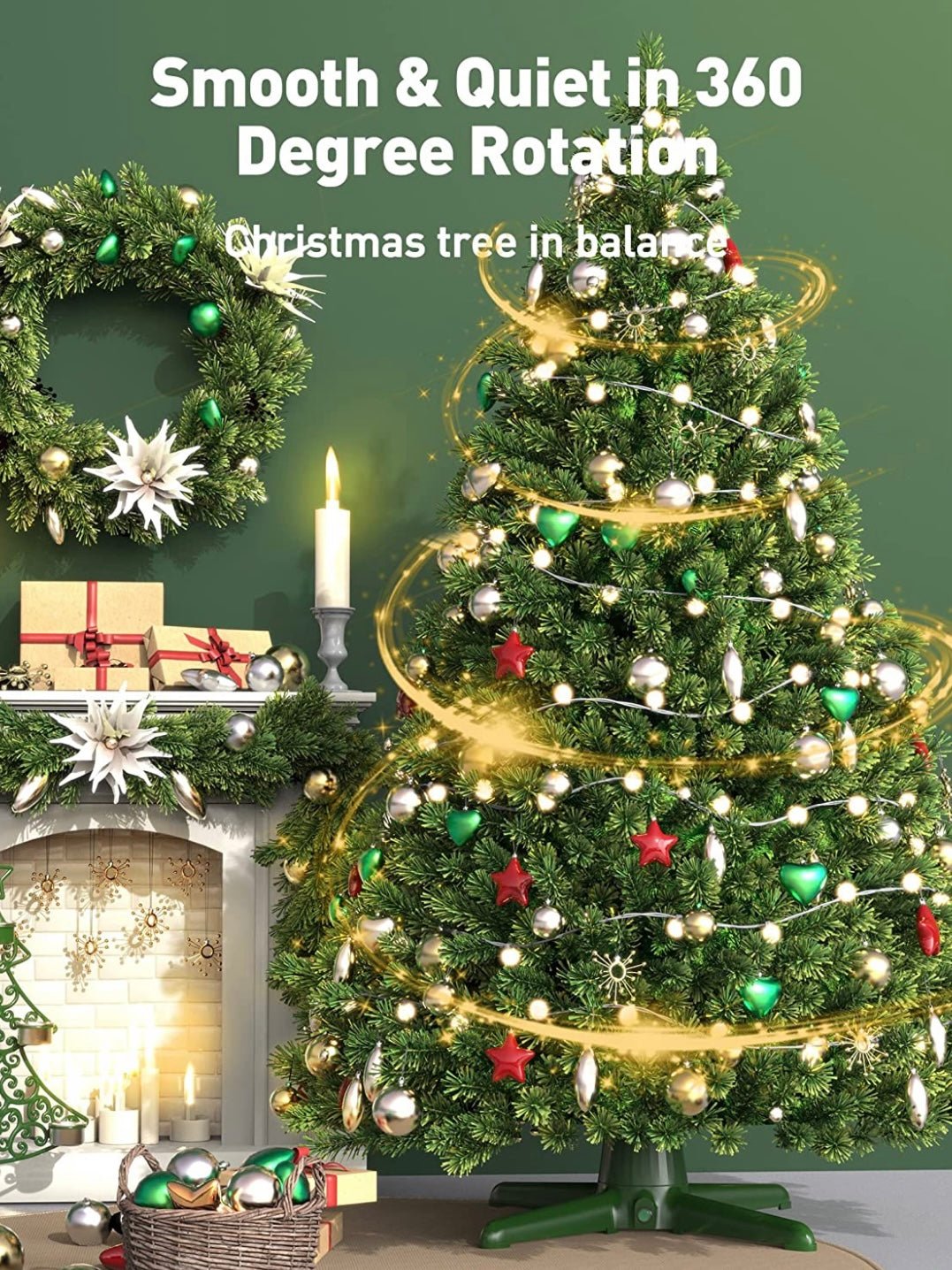 Christmas tree 360 rotation base - Wapas