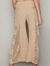 Coffee beige wide pants - Wapas