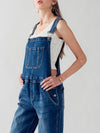 Dark blue denim stretch jumper overall - Wapas