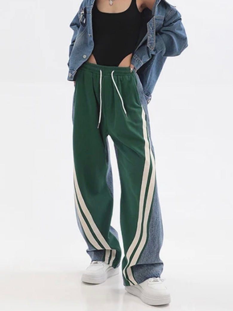 Denim and green pants - Wapas