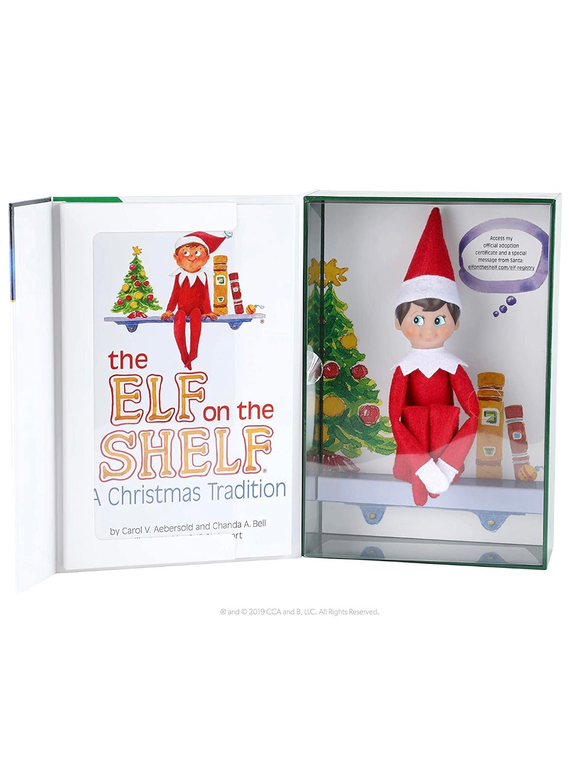 Elf on the shelf book and figure - Wapas