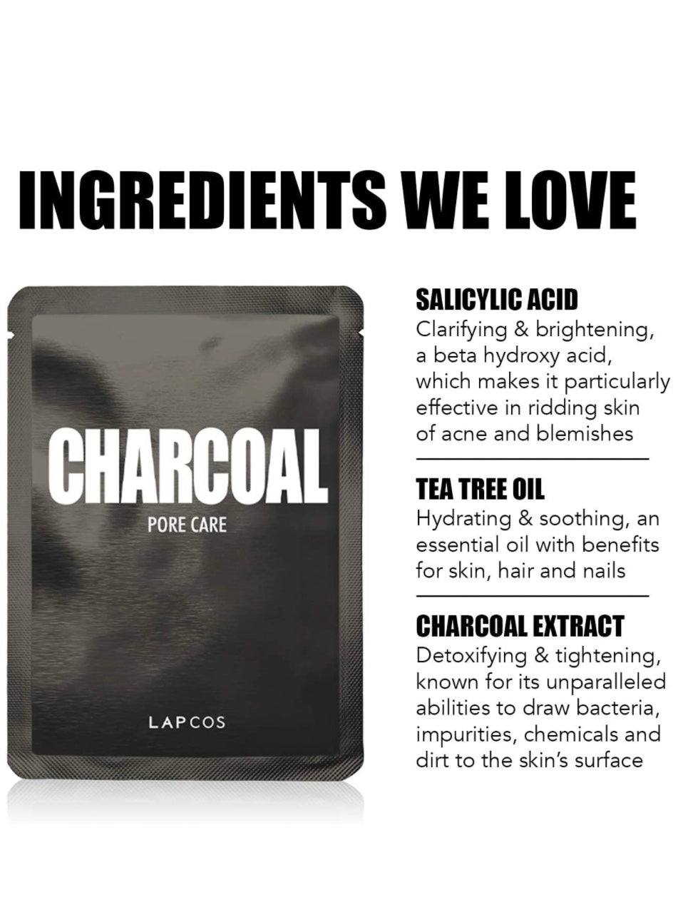 Facial charcoal hydrate masks - Wapas