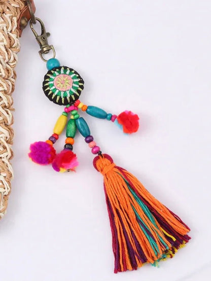 Fuchsia multicolored keychains - Wapas