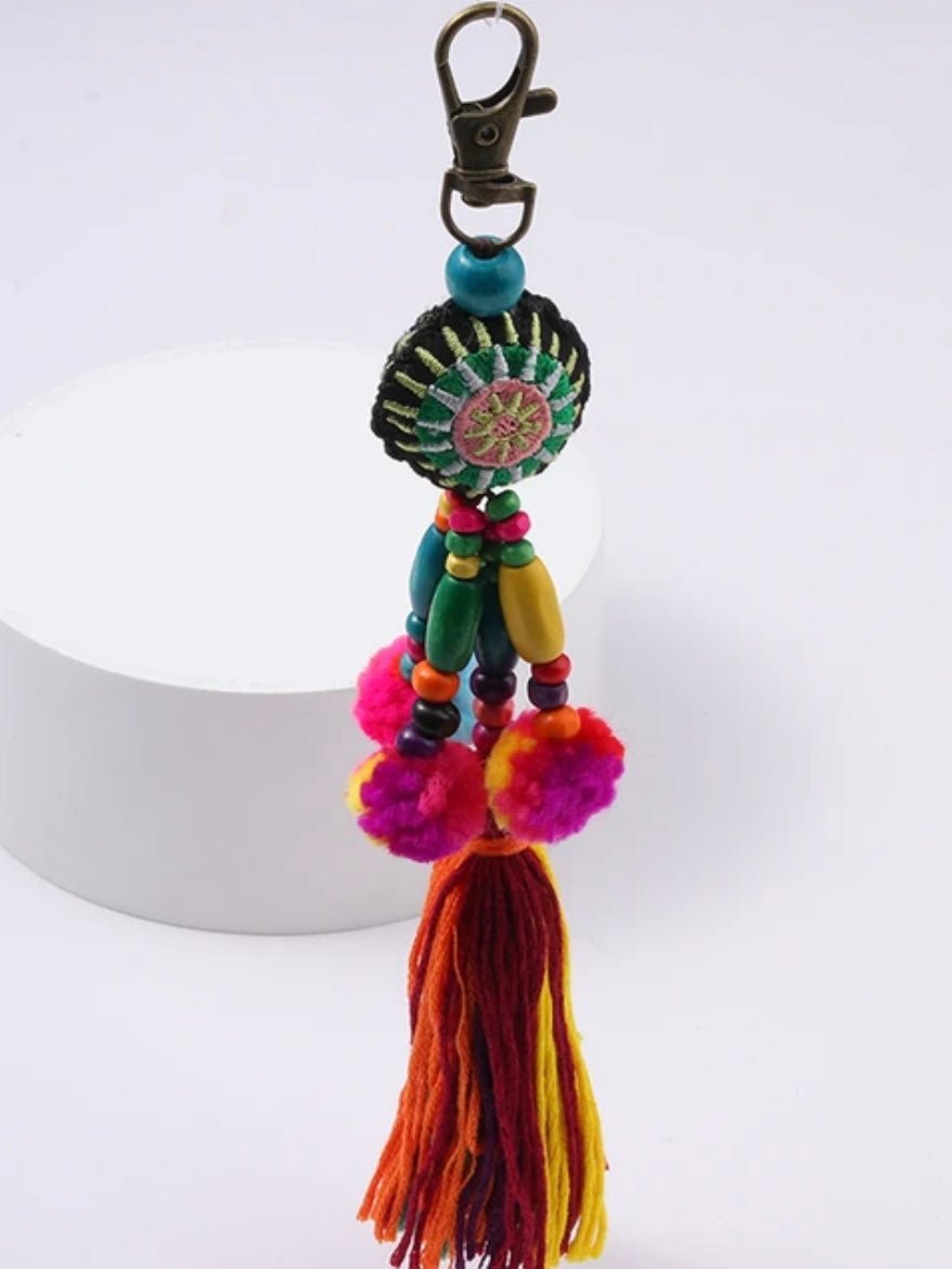 Fuchsia multicolored keychains - Wapas