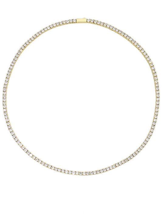 Gold luxury tennis necklace - Wapas