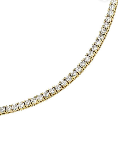 Gold luxury tennis necklace - Wapas