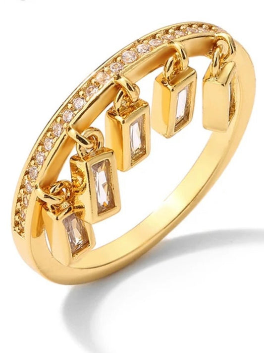 Gold waterfall ring - Wapas