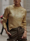 Golden knitted sweater - Wapas
