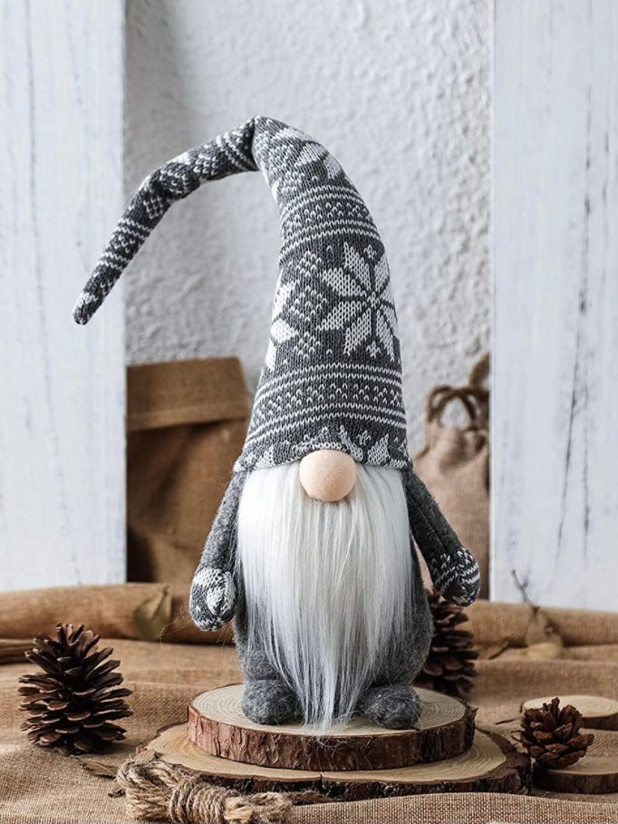 Gray scandinavian gnome plush - Wapas