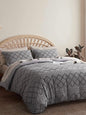 Gray shabby chic duvet cover set - Wapas