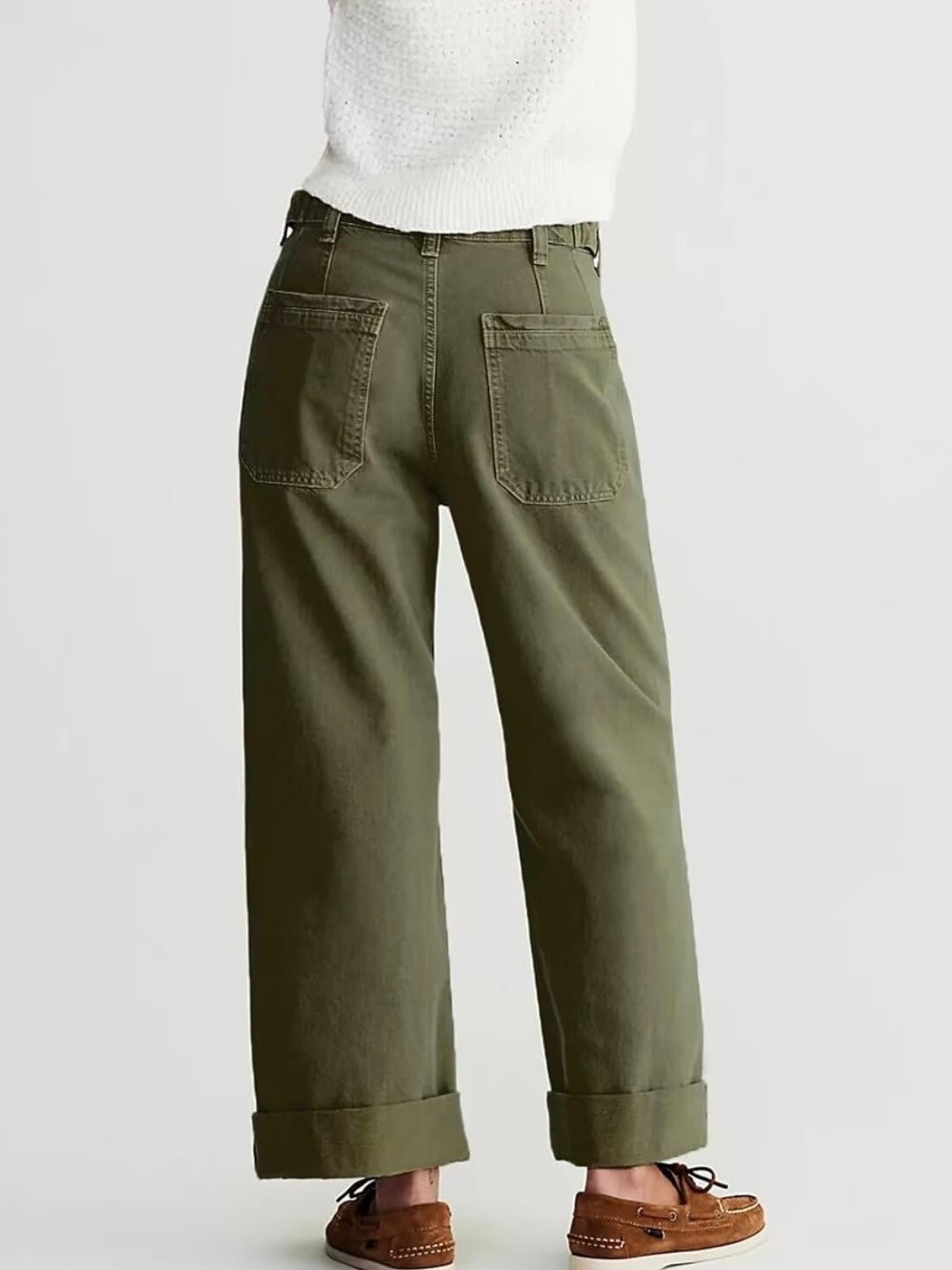 Green contrast jeans detail - Wapas