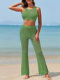 Green net beach set cover up - Wapas