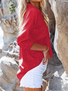 Red relaxed shirt