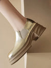 Silver platform shoes