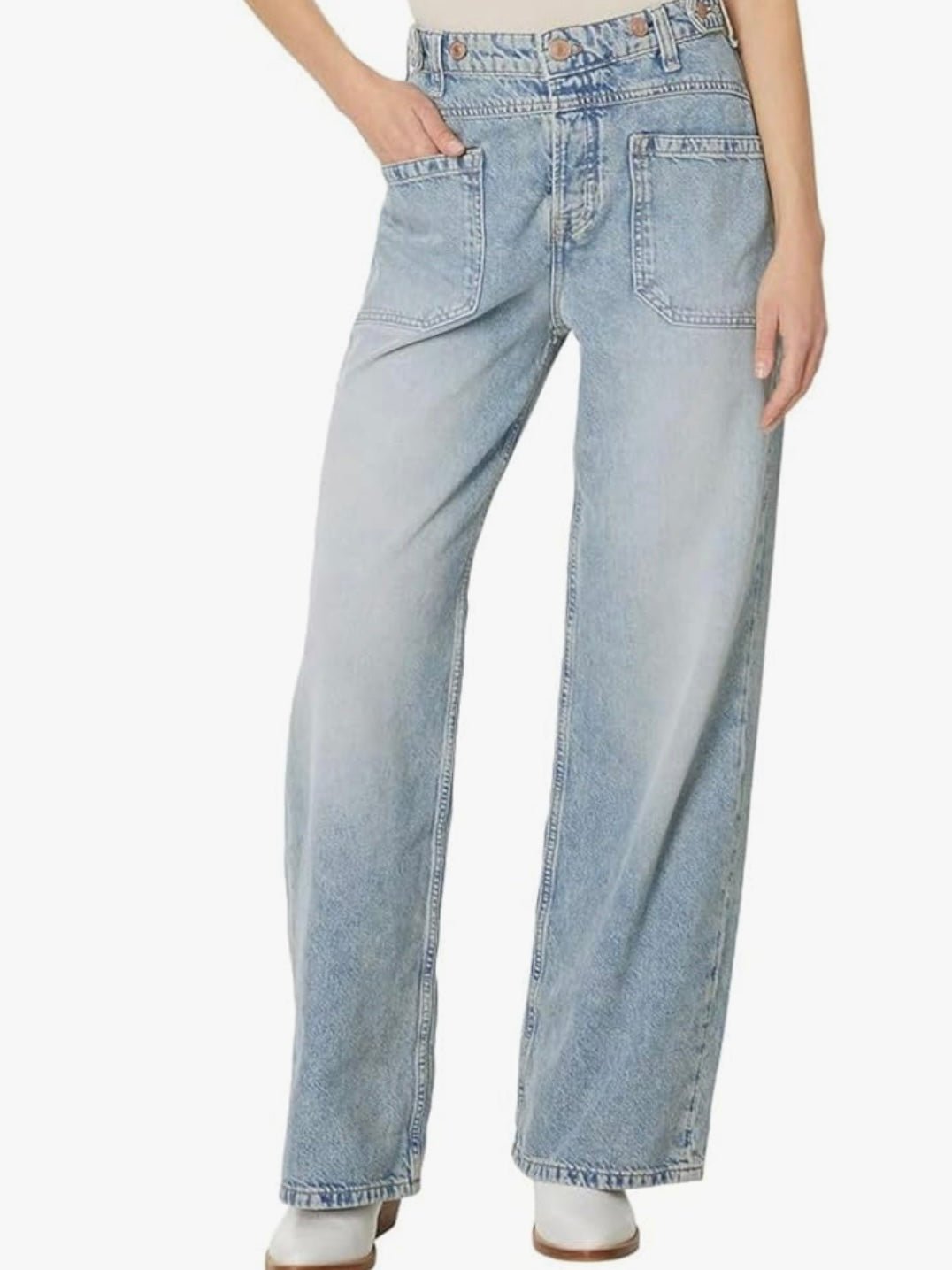 Light blue contrast jeans detail - Wapas